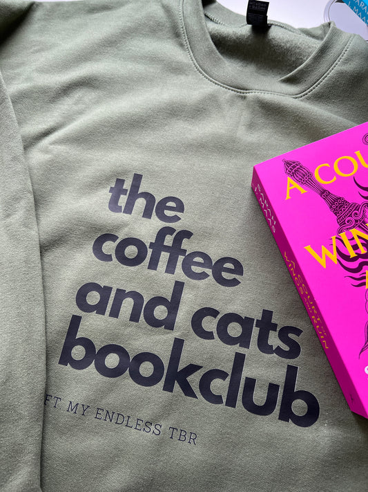 The Coffee and Cats BookClub Crewneck