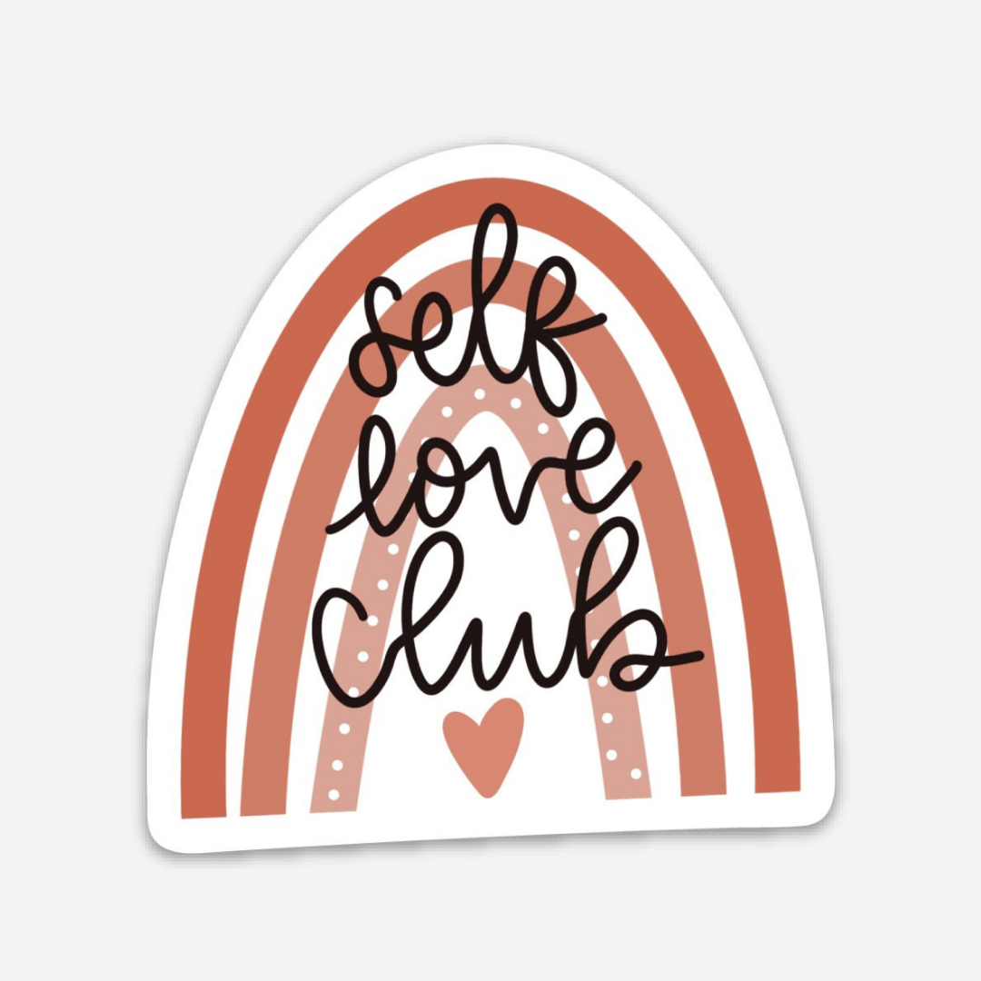 Self Love Club Rainbow Sticker - Good Apparel