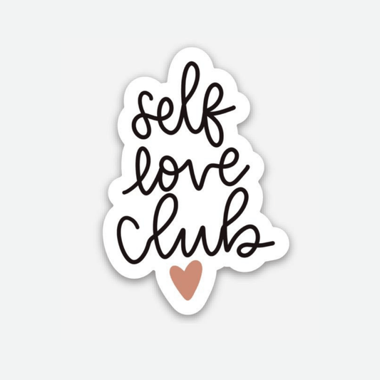 Self Love Club Lettering Sticker - Good Apparel