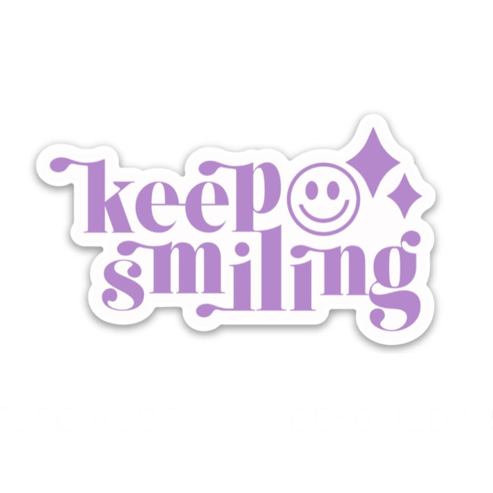 Keep Smiling Sticker