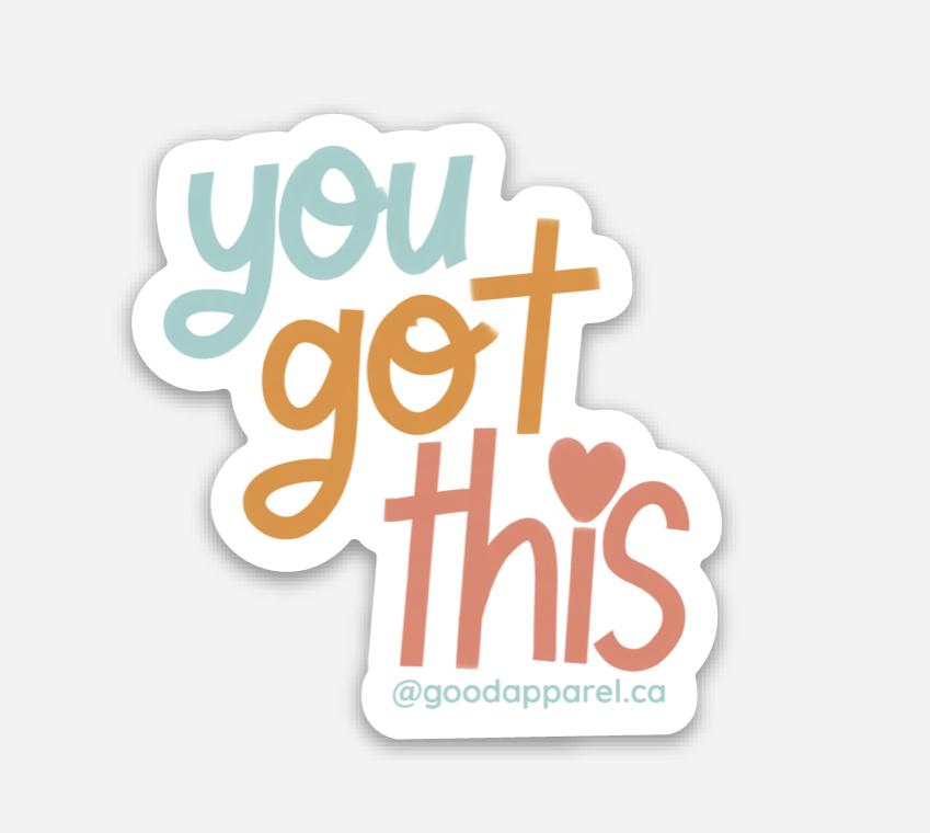 You Got This Colourful Sticker
